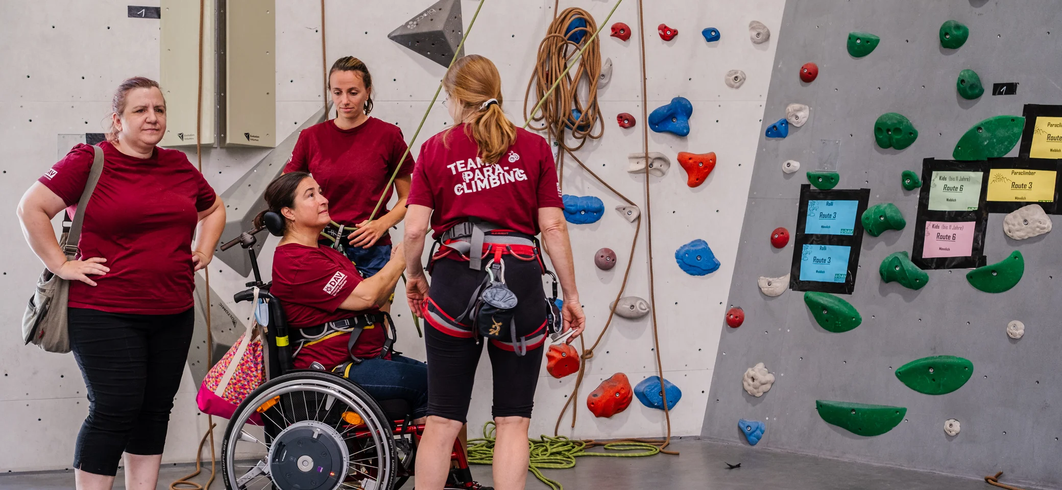 DAV Kletterzentrum Sektionsfestival Paraclimbing | © Anna Kolodziejska DAV Kletterzentrum Sektionsfestival Paraclimbing | © Anna Kolodziejska